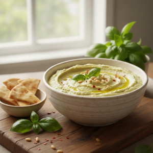 Hummus Basilikum